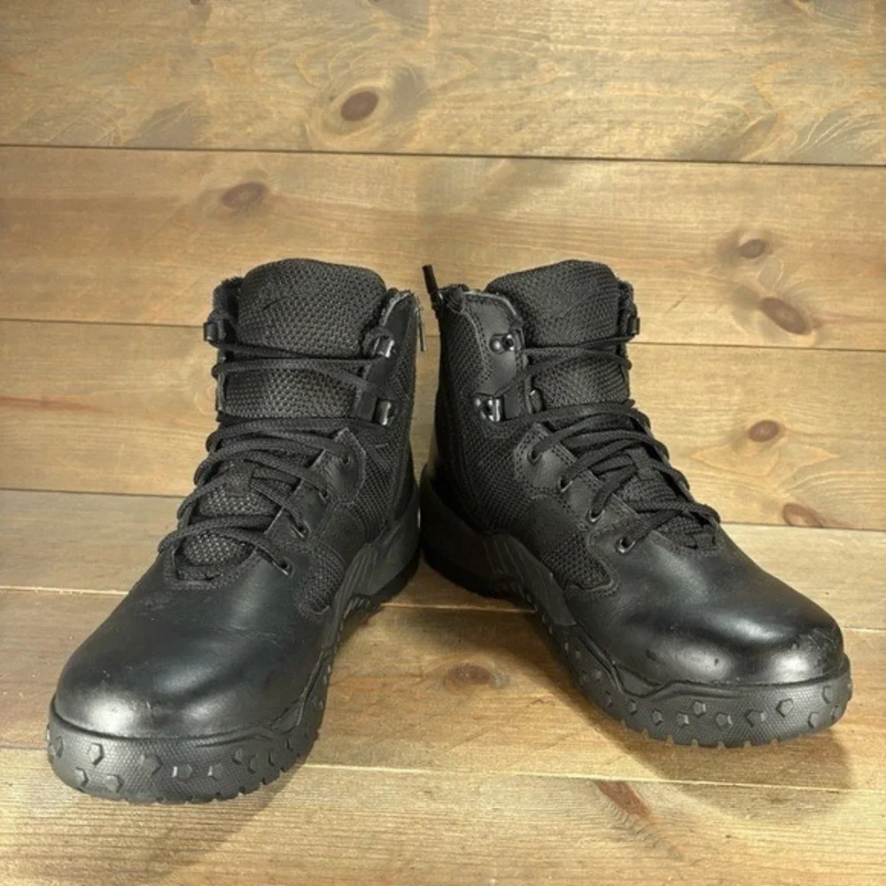 danner scorch side zip mens size 9.5 boots comfort black military comfort shoes